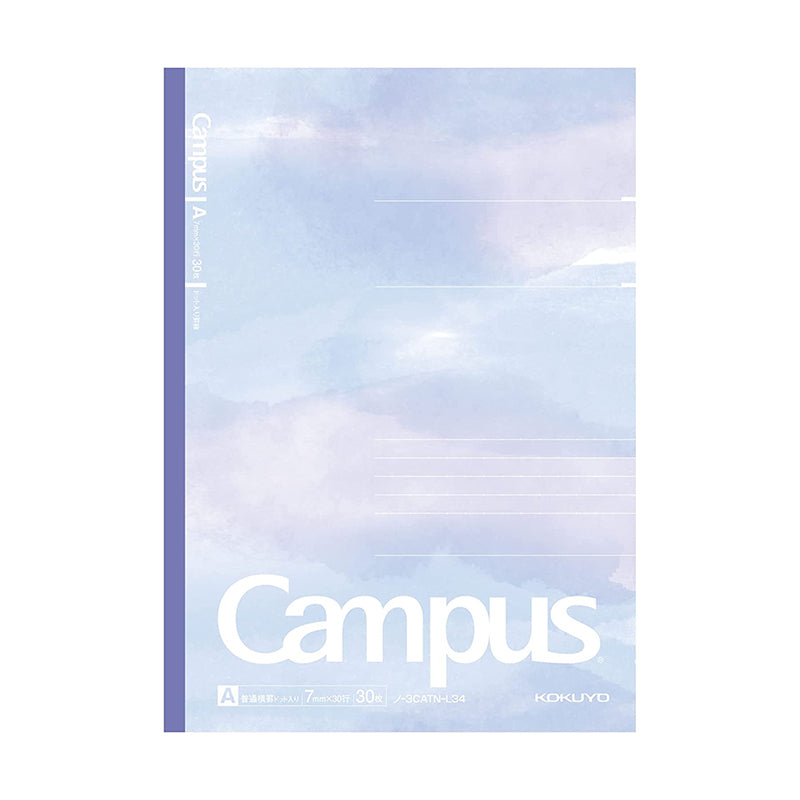Kokuyo Campus Watercolor Notebook - B5 - 8 mm Ruled - Blue